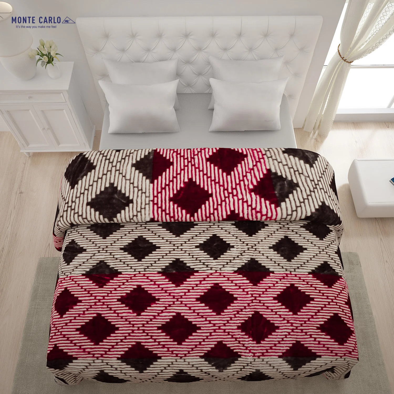 Printed Double Bed Blanket for Heavy Winter -2 Ply - Image 3