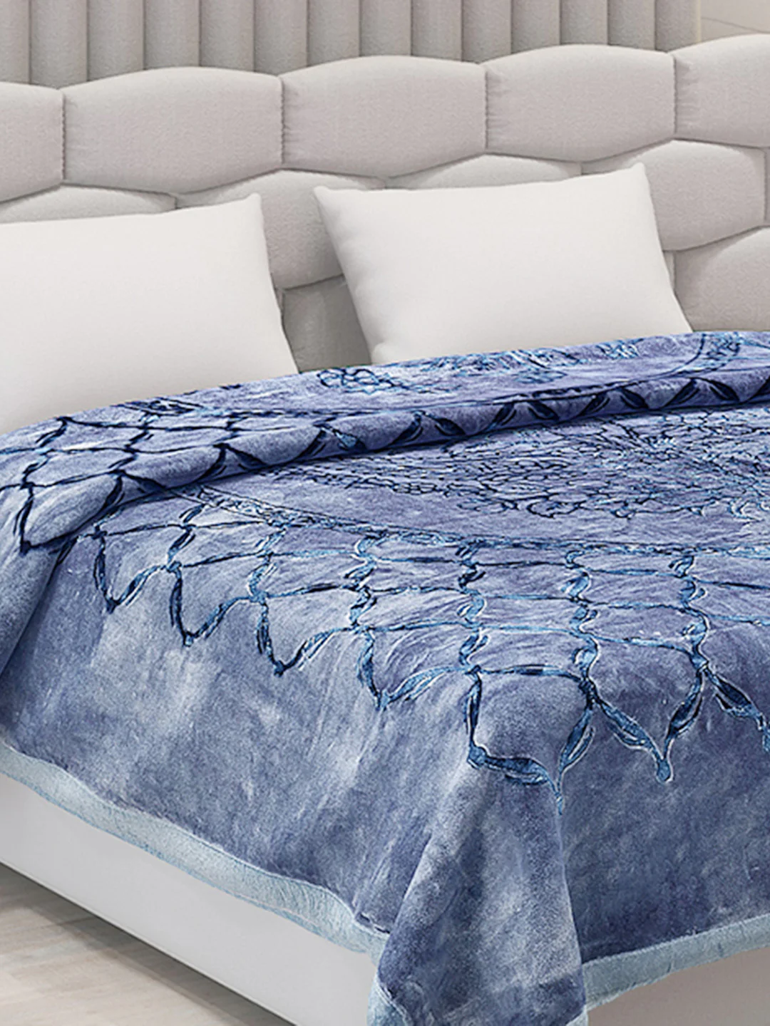 Printed Double Bed Blanket for Heavy Winter -2 Ply - Image 4