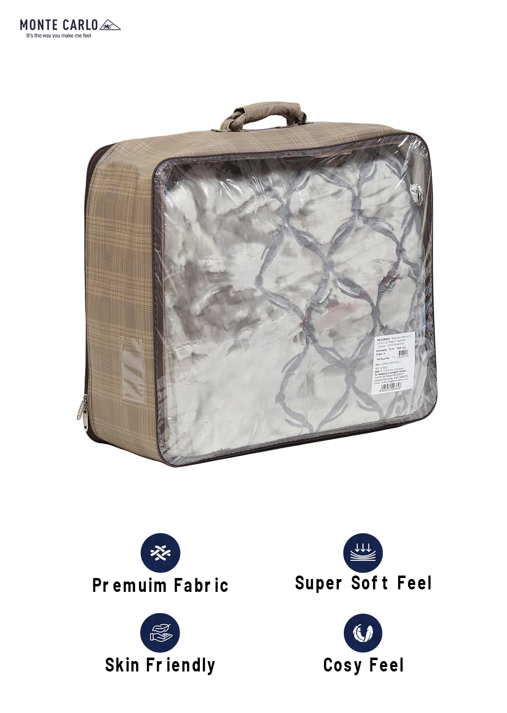 Printed Double Bed Blanket for Heavy Winter -2 Ply - Image 8
