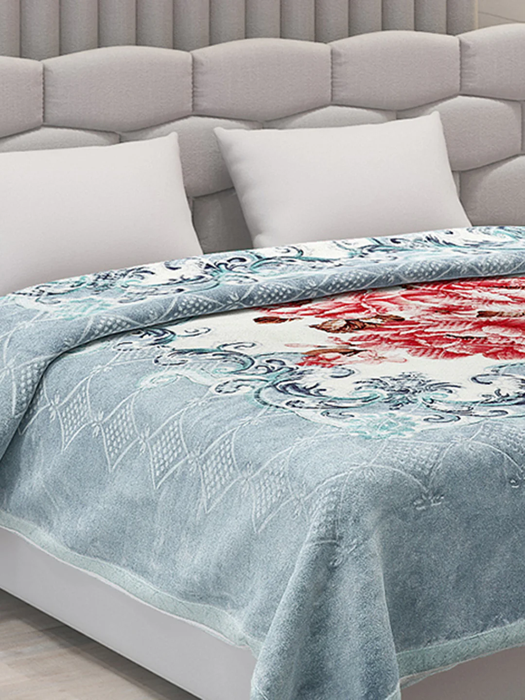 Printed Double Bed Blanket for Heavy Winter -2 Ply - Image 4