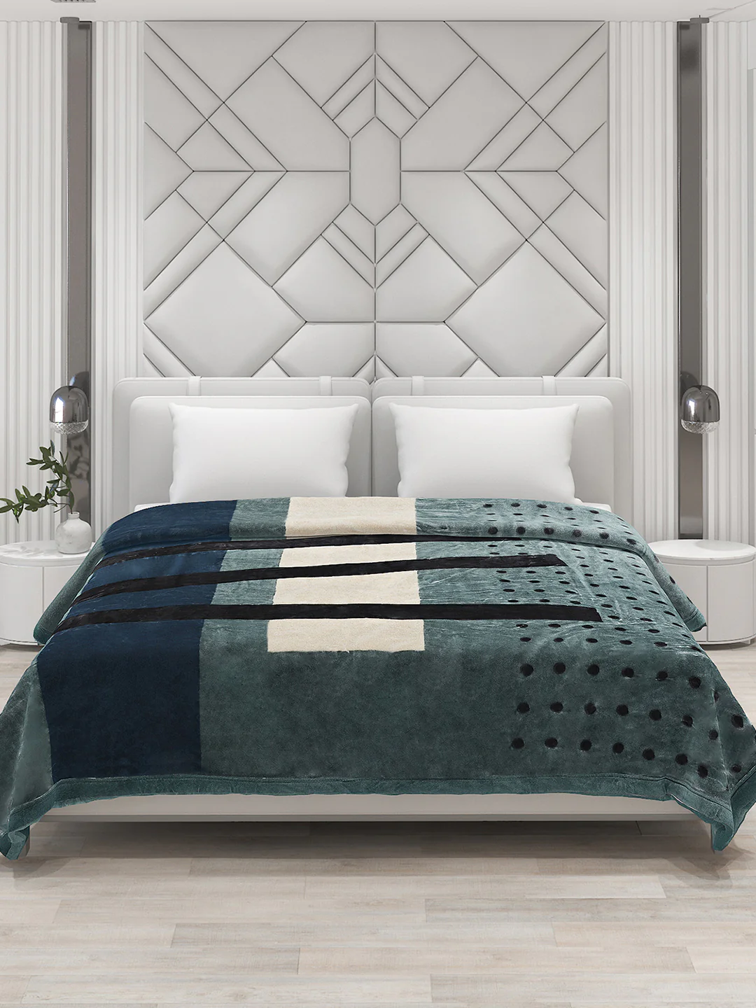 Printed Double Bed Blanket for Heavy Winter -2 Ply - Image 3