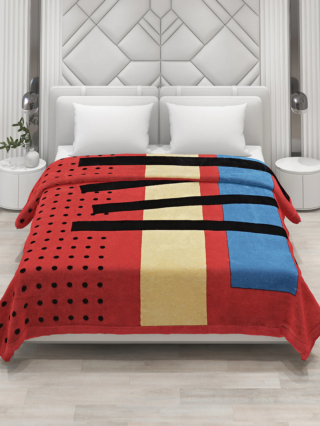 Printed Double Bed Blanket for Heavy Winter -2 Ply - Image 2
