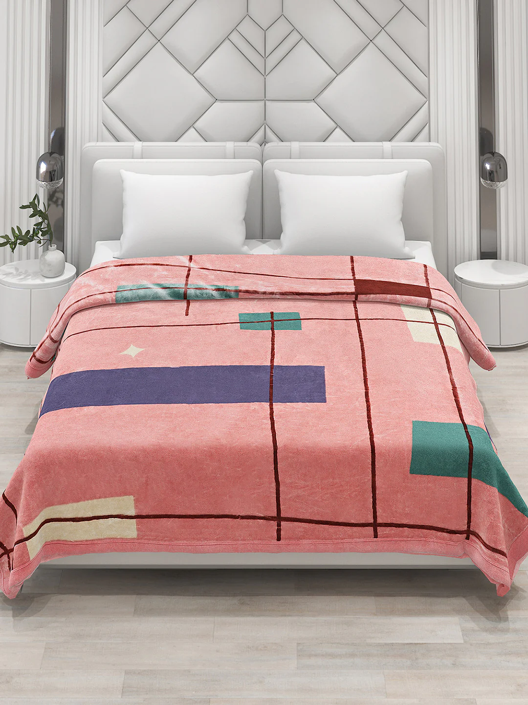 Printed Double Bed Blanket for Heavy Winter -2 Ply - Image 2