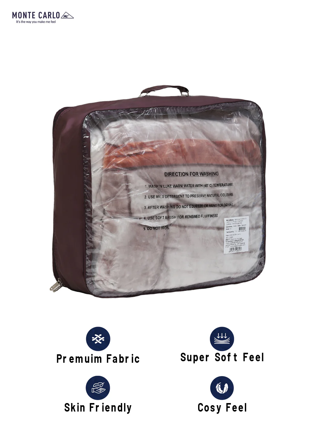 Printed Double Bed Blanket for Heavy Winter -2 Ply - Image 8