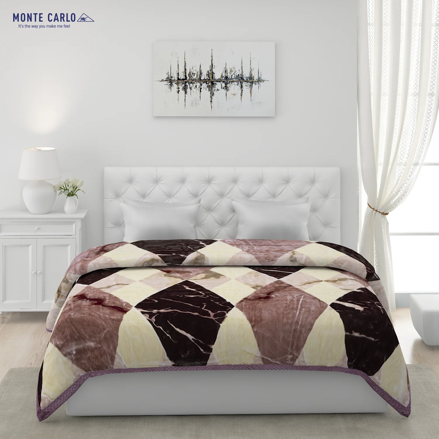 Printed Double Bed Blanket for Heavy Winter -2 Ply - Image 2