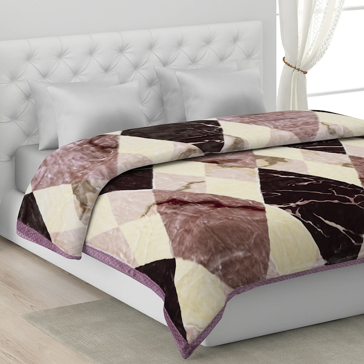 Printed Double Bed Blanket for Heavy Winter -2 Ply - Image 9
