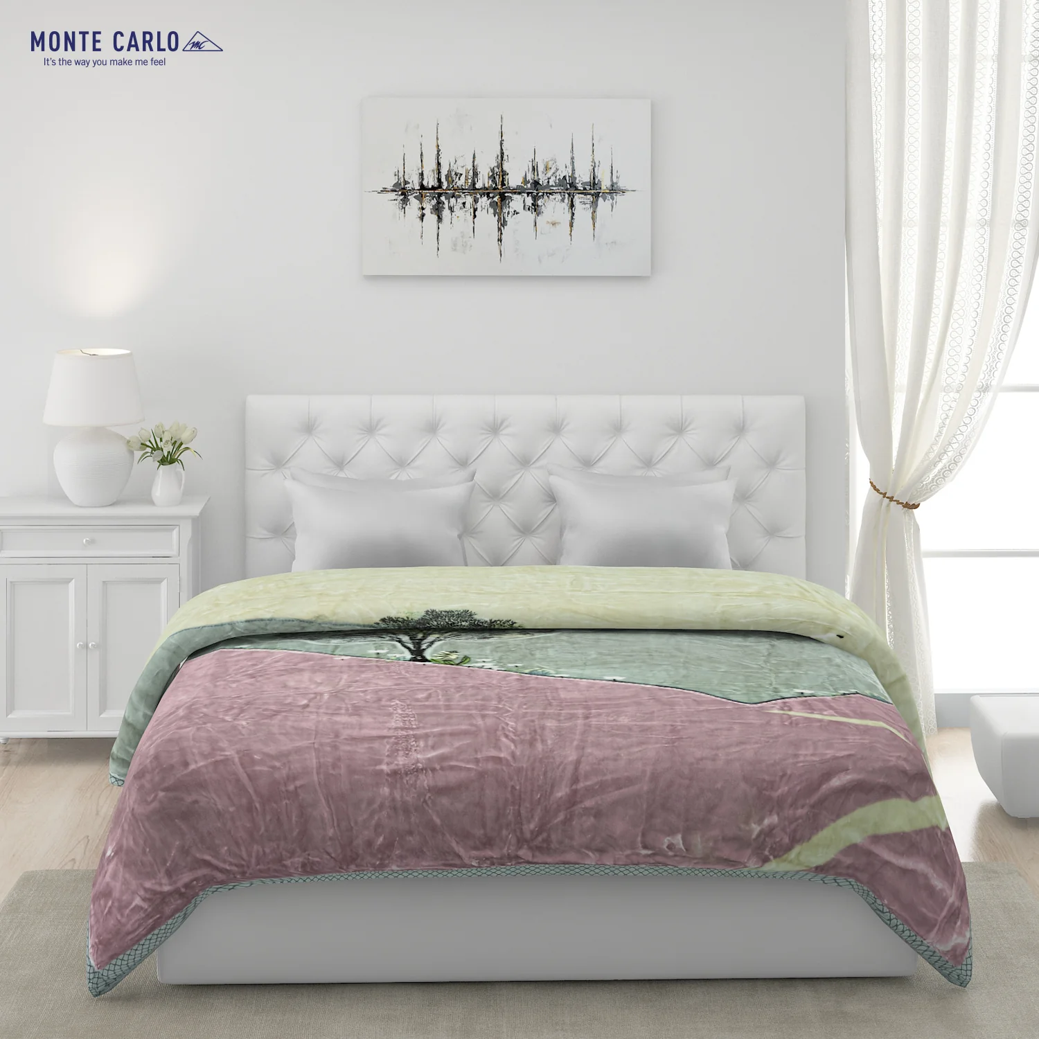 Printed Double Bed Blanket for Heavy Winter -2 Ply - Image 2
