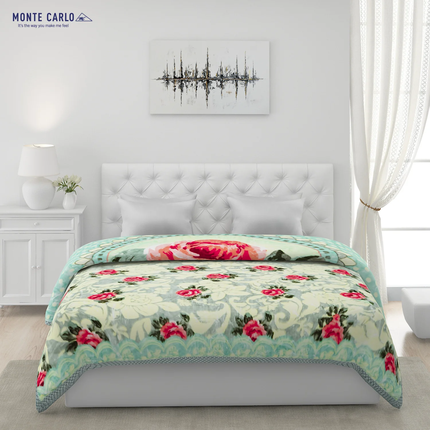 Printed Double Bed Blanket for Heavy Winter -2 Ply - Image 2