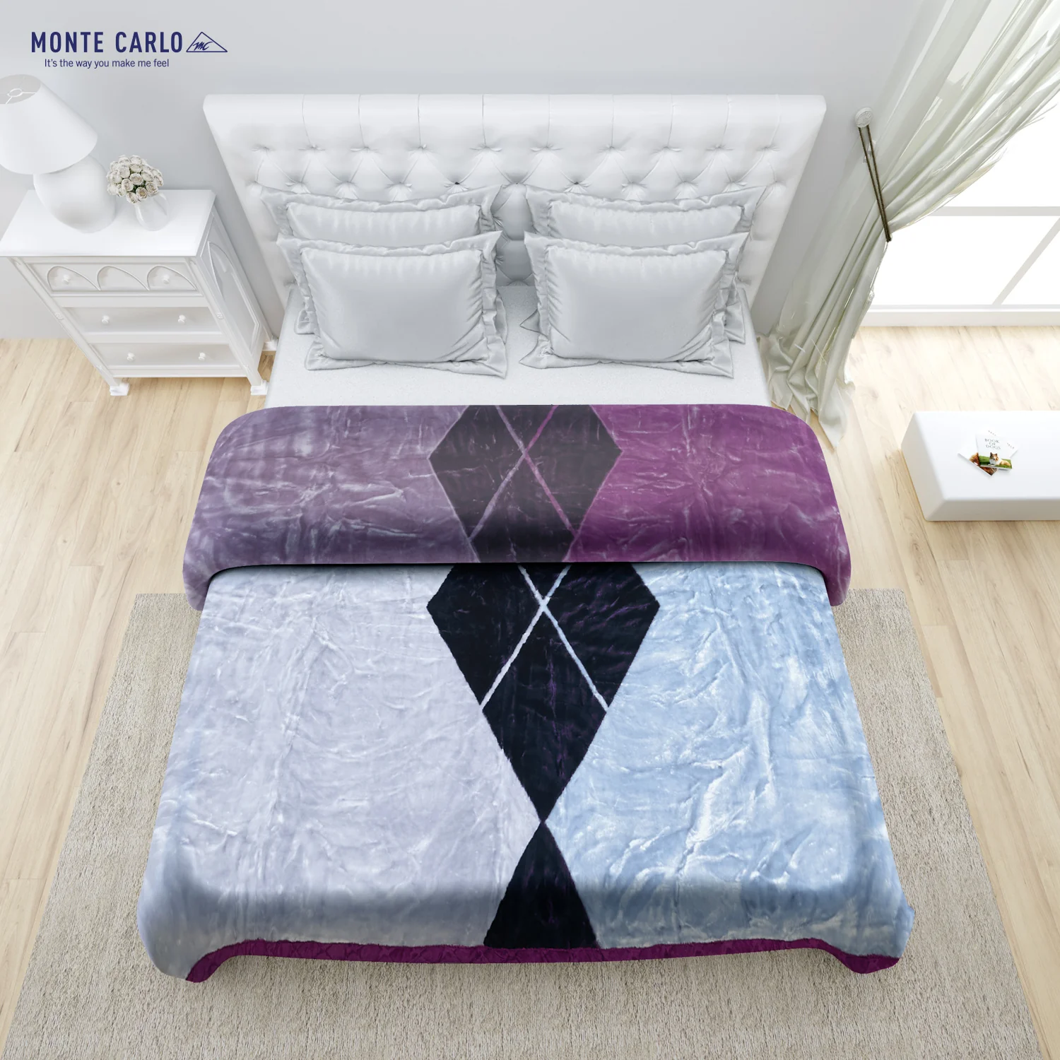 Printed Double Bed Blanket for Heavy Winter -2 Ply - Image 4