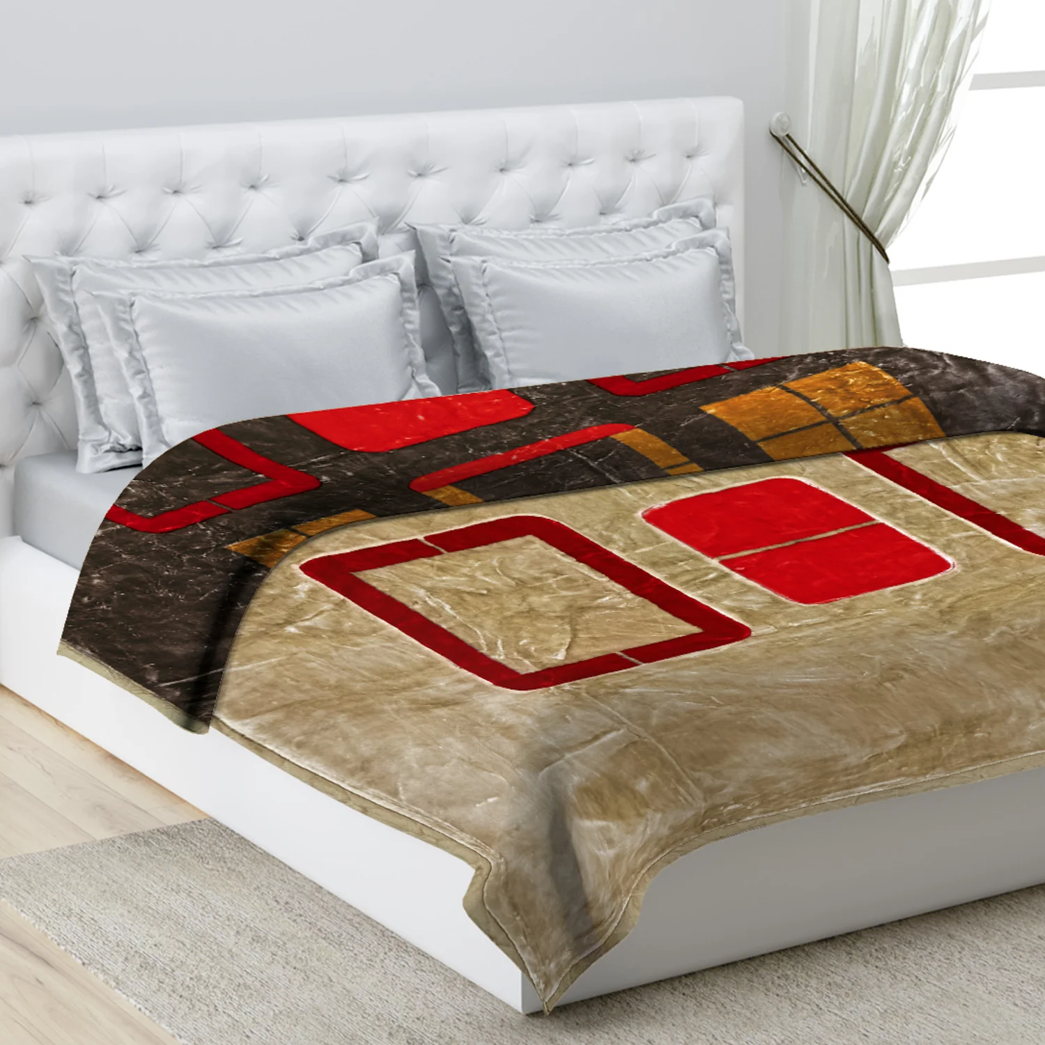 Printed Double Bed Blanket for Heavy Winter -2 Ply - Image 11