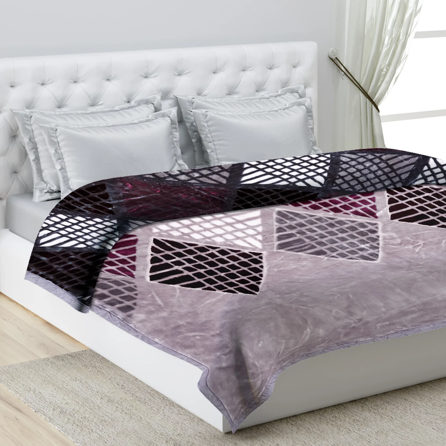 Printed Double Bed Blanket for Heavy Winter -2 Ply - Image 11