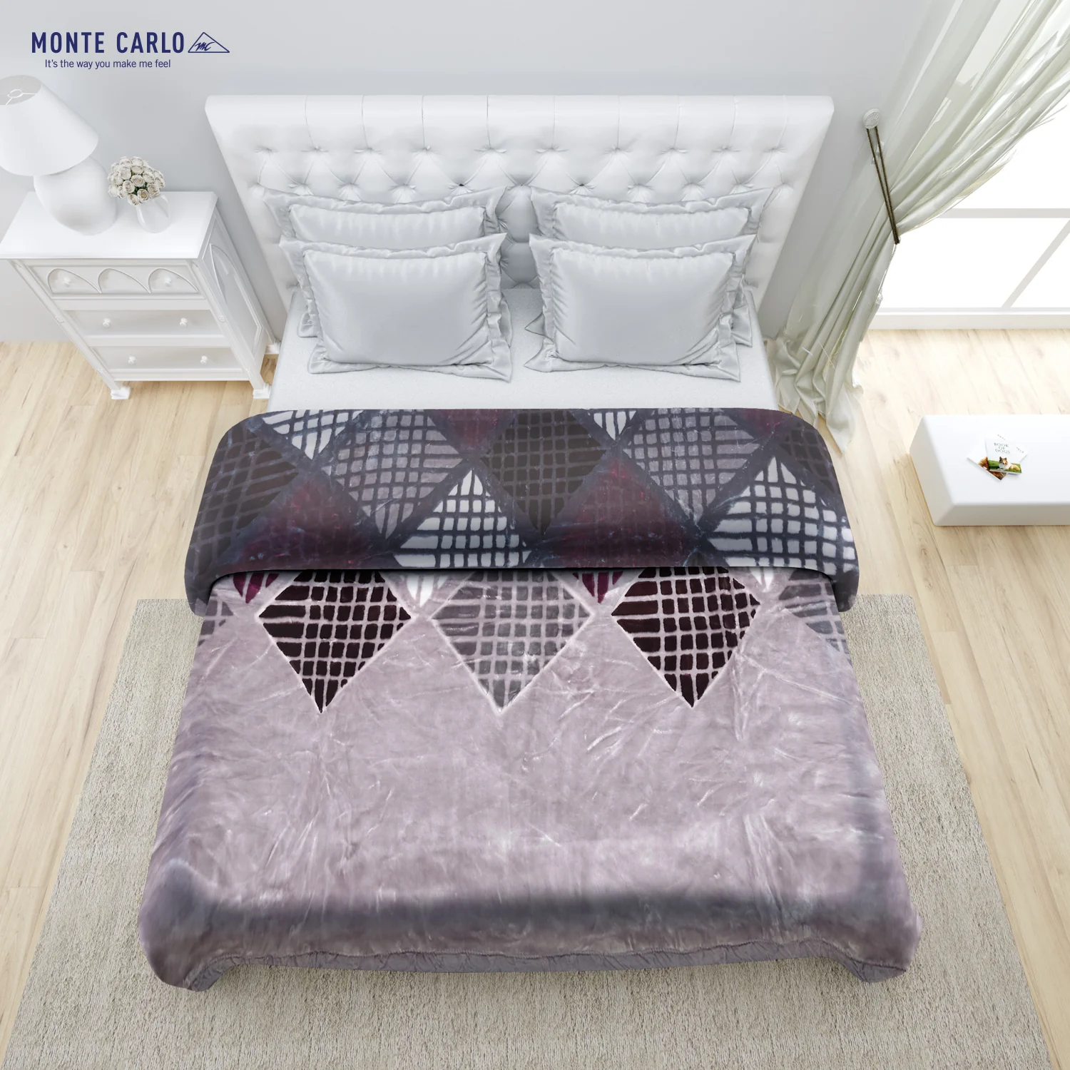 Printed Double Bed Blanket for Heavy Winter -2 Ply - Image 4