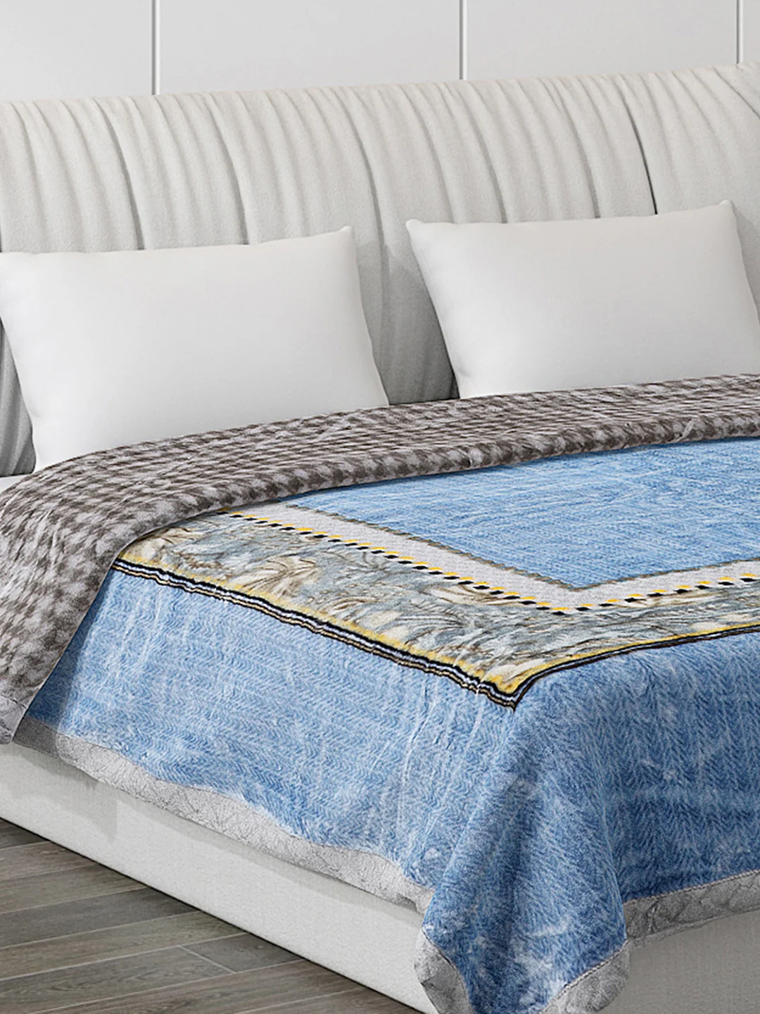 Printed Double Bed Blanket for Heavy Winter -2 Ply - Image 7