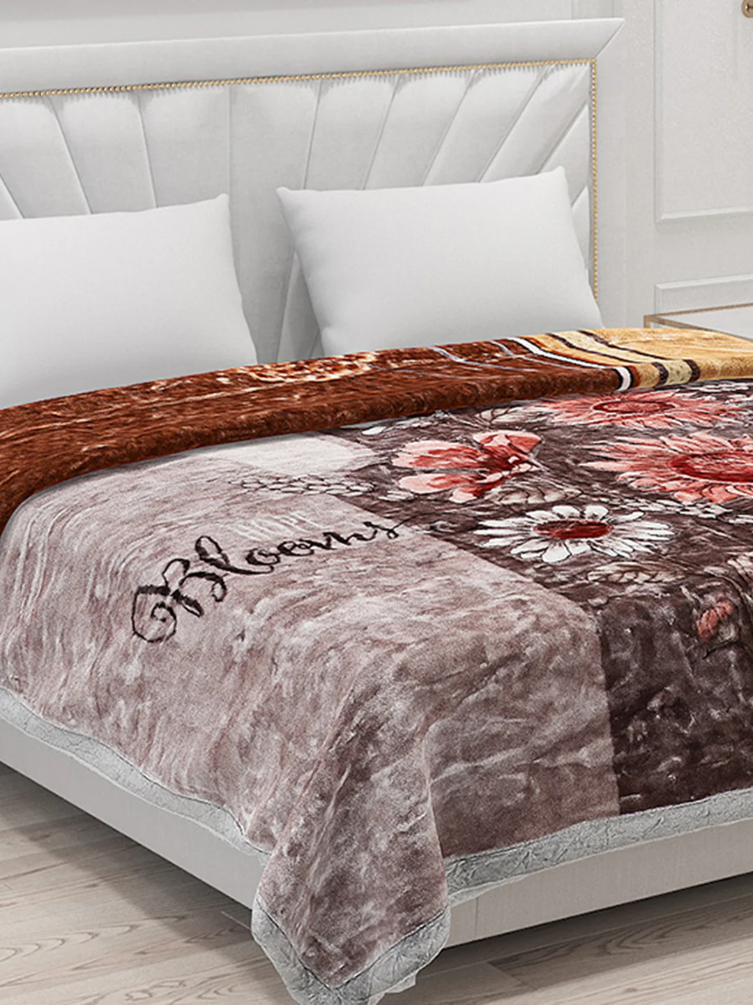 Printed Double Bed Blanket for Heavy Winter -2 Ply - Image 7