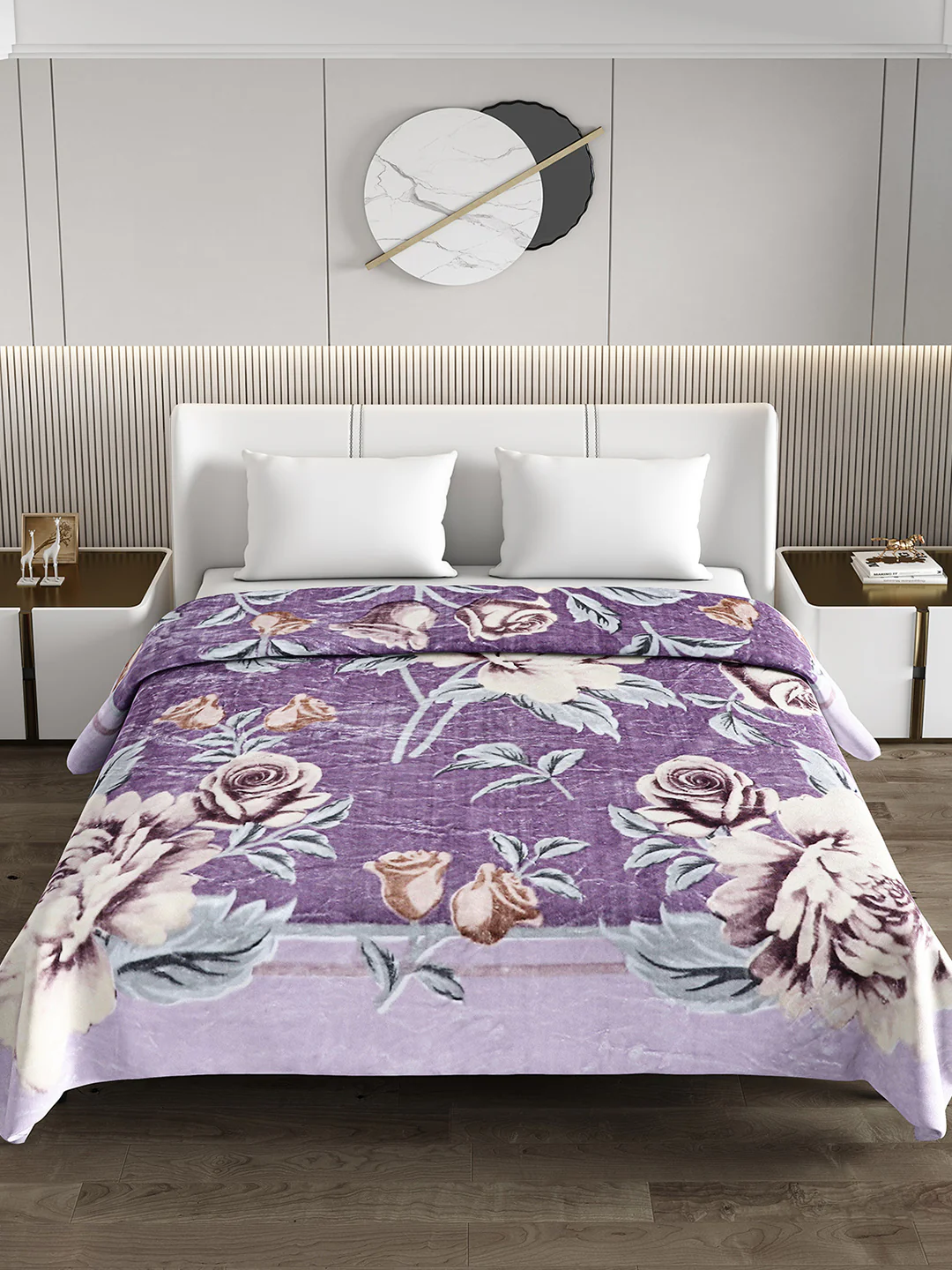 Printed Double Bed Blanket for Heavy Winter -2 Ply - Image 3