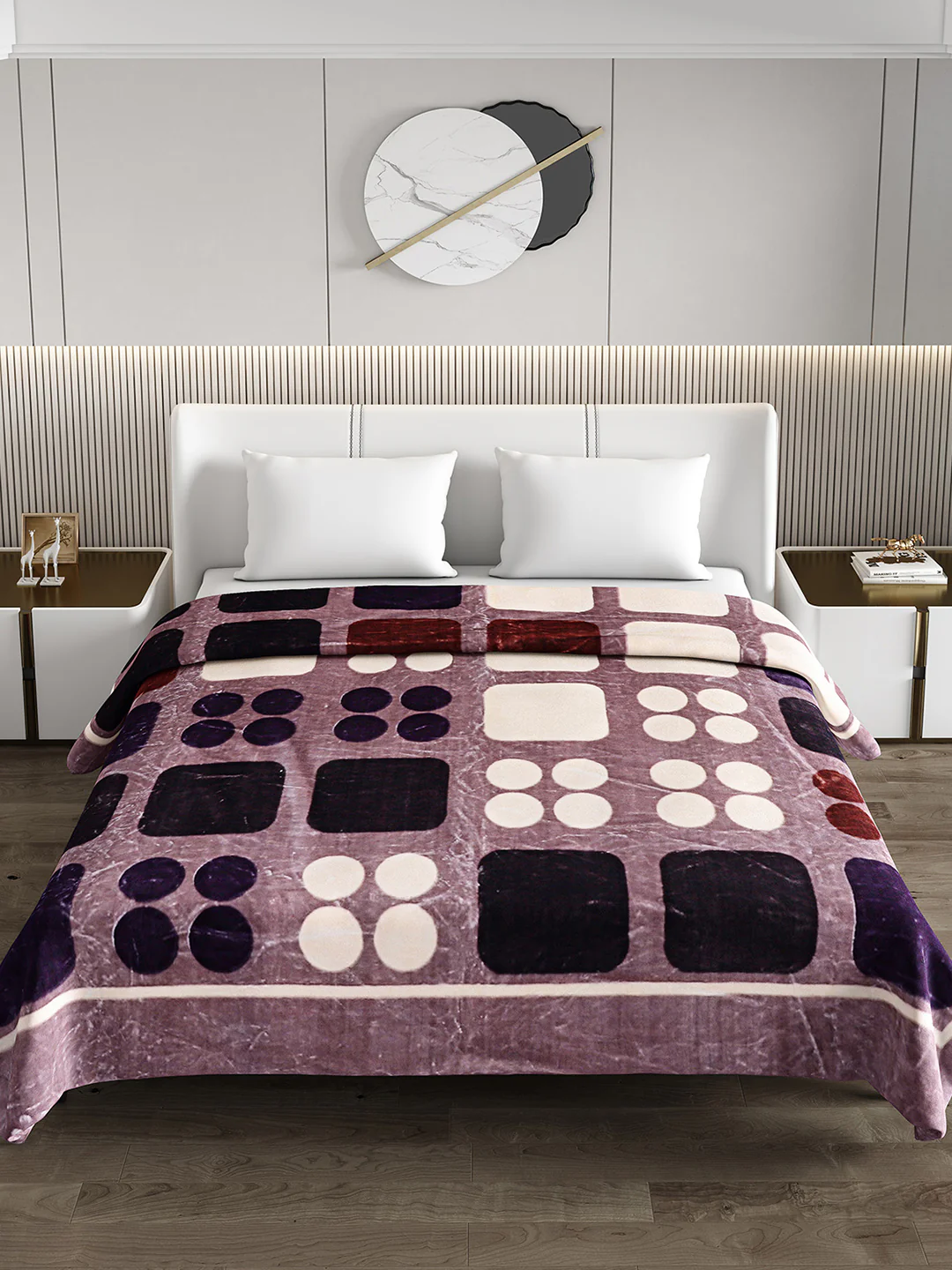 Printed Double Bed Blanket for Heavy Winter -2 Ply - Image 3