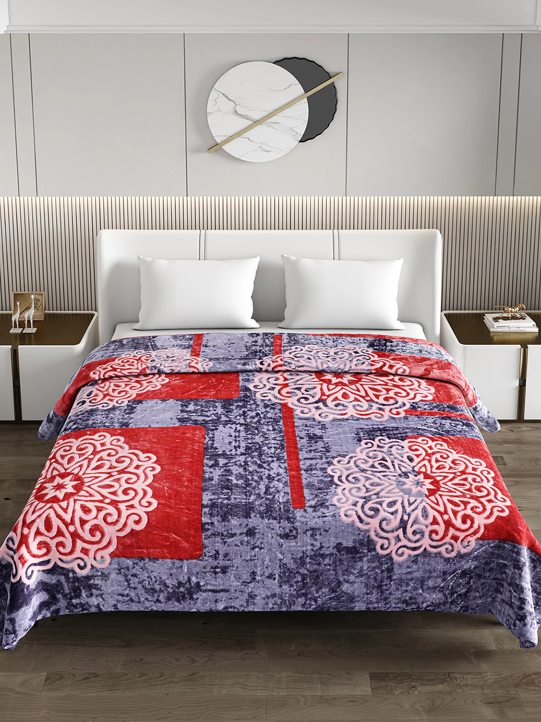Printed Double Bed Blanket for Heavy Winter -2 Ply - Image 3