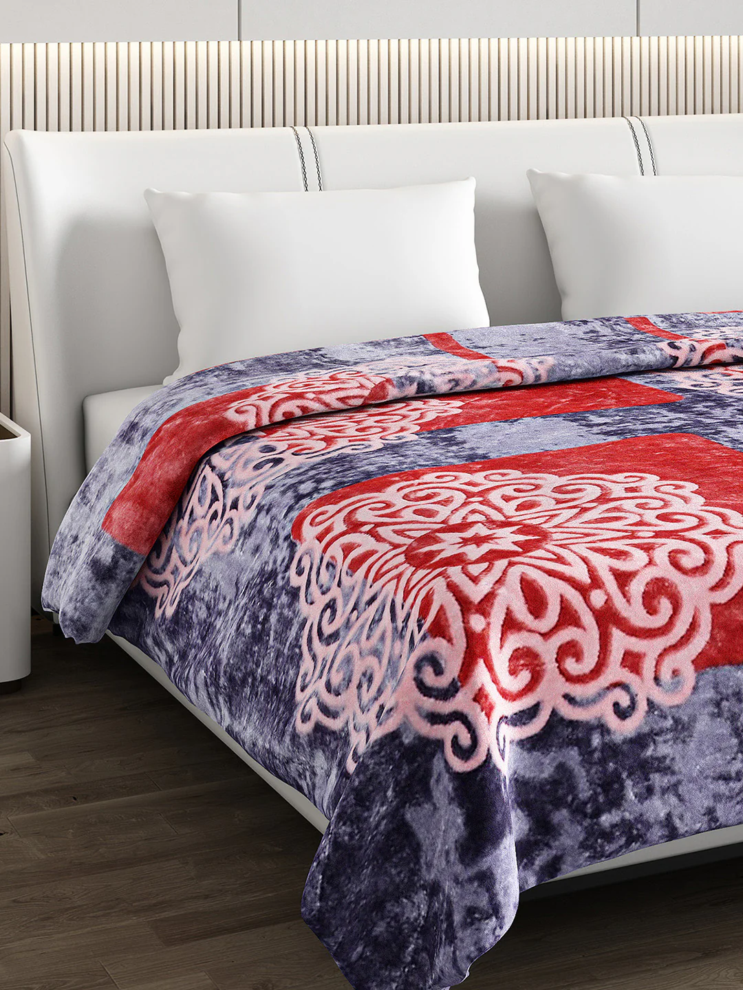 Printed Double Bed Blanket for Heavy Winter -2 Ply - Image 4