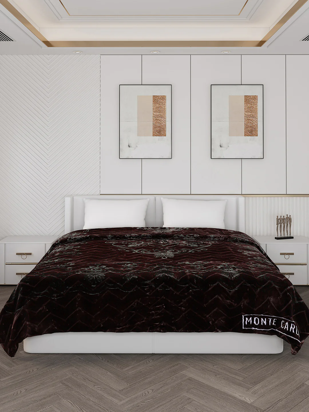 Printed Double Bed Blanket for Heavy Winter -2 Ply - Image 2