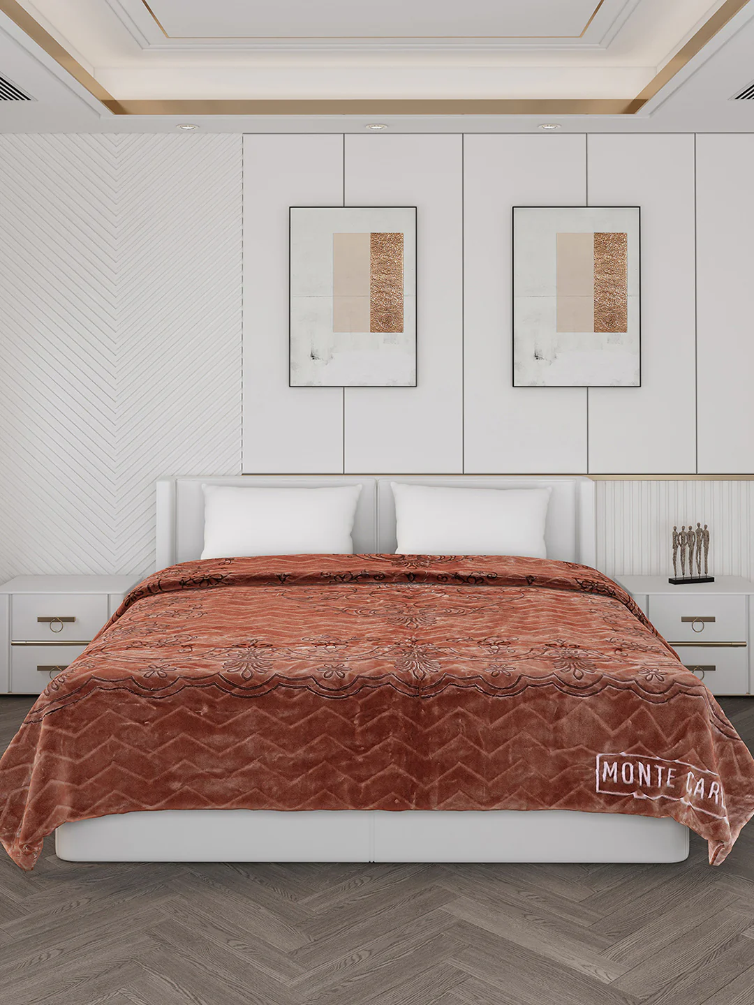 Printed Double Bed Blanket for Heavy Winter -2 Ply - Image 2