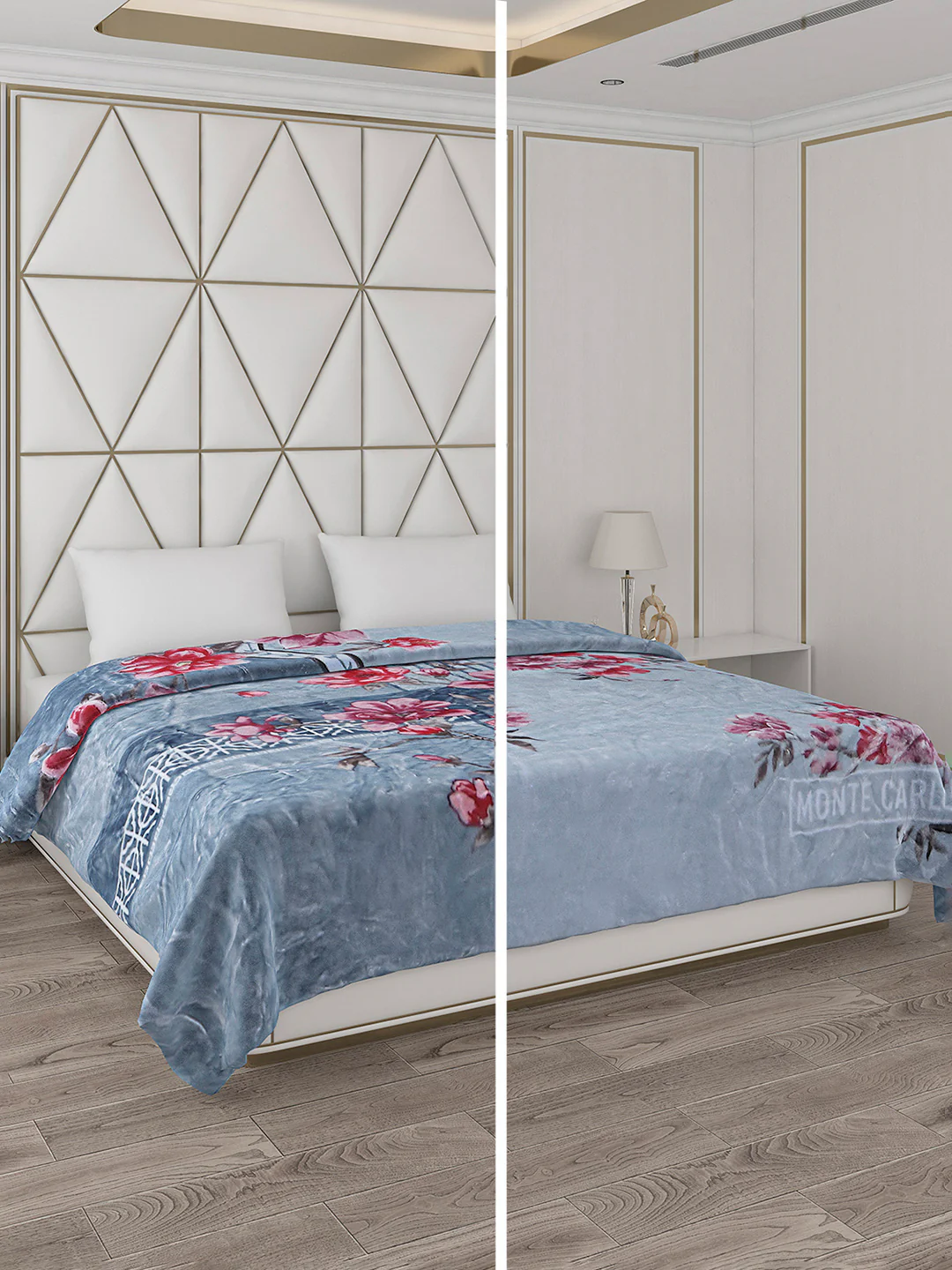 Printed Double Bed Blanket for Heavy Winter -2 Ply - Image 2