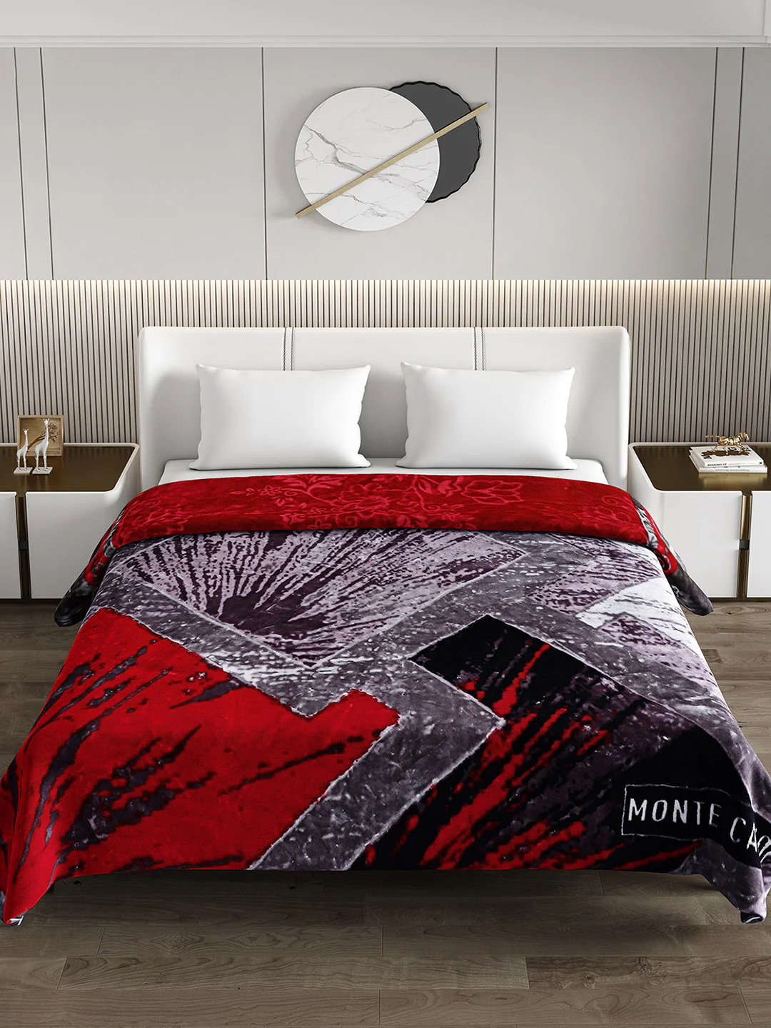 Printed Double Bed Blanket for Heavy Winter -2 Ply - Image 3