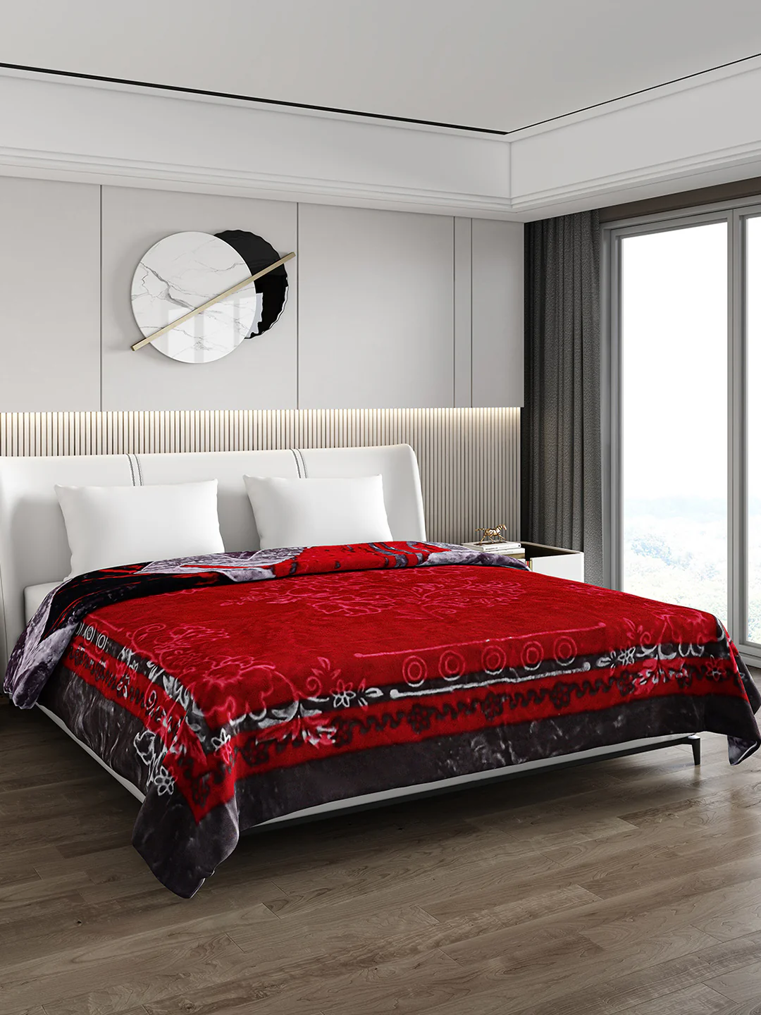 Printed Double Bed Blanket for Heavy Winter -2 Ply - Image 5