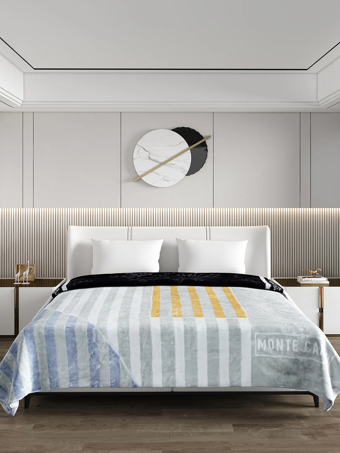 Printed Double Bed Blanket for Heavy Winter -2 Ply - Image 2