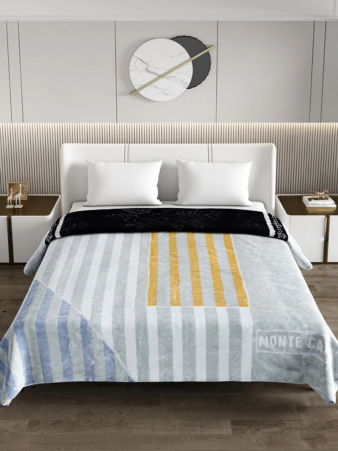 Printed Double Bed Blanket for Heavy Winter -2 Ply - Image 3