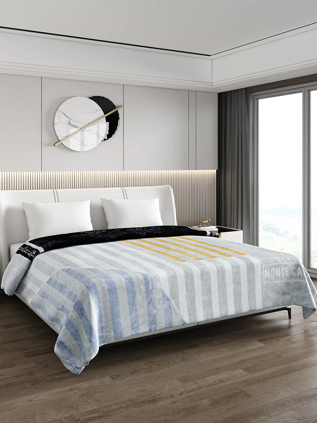 Printed Double Bed Blanket for Heavy Winter -2 Ply - Image 4