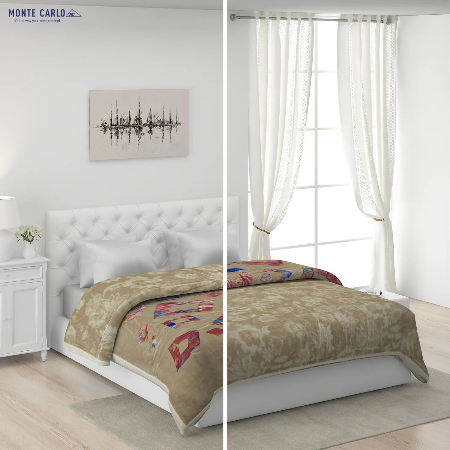 Printed Double Bed Blanket for Heavy Winter -2 Ply - Image 2