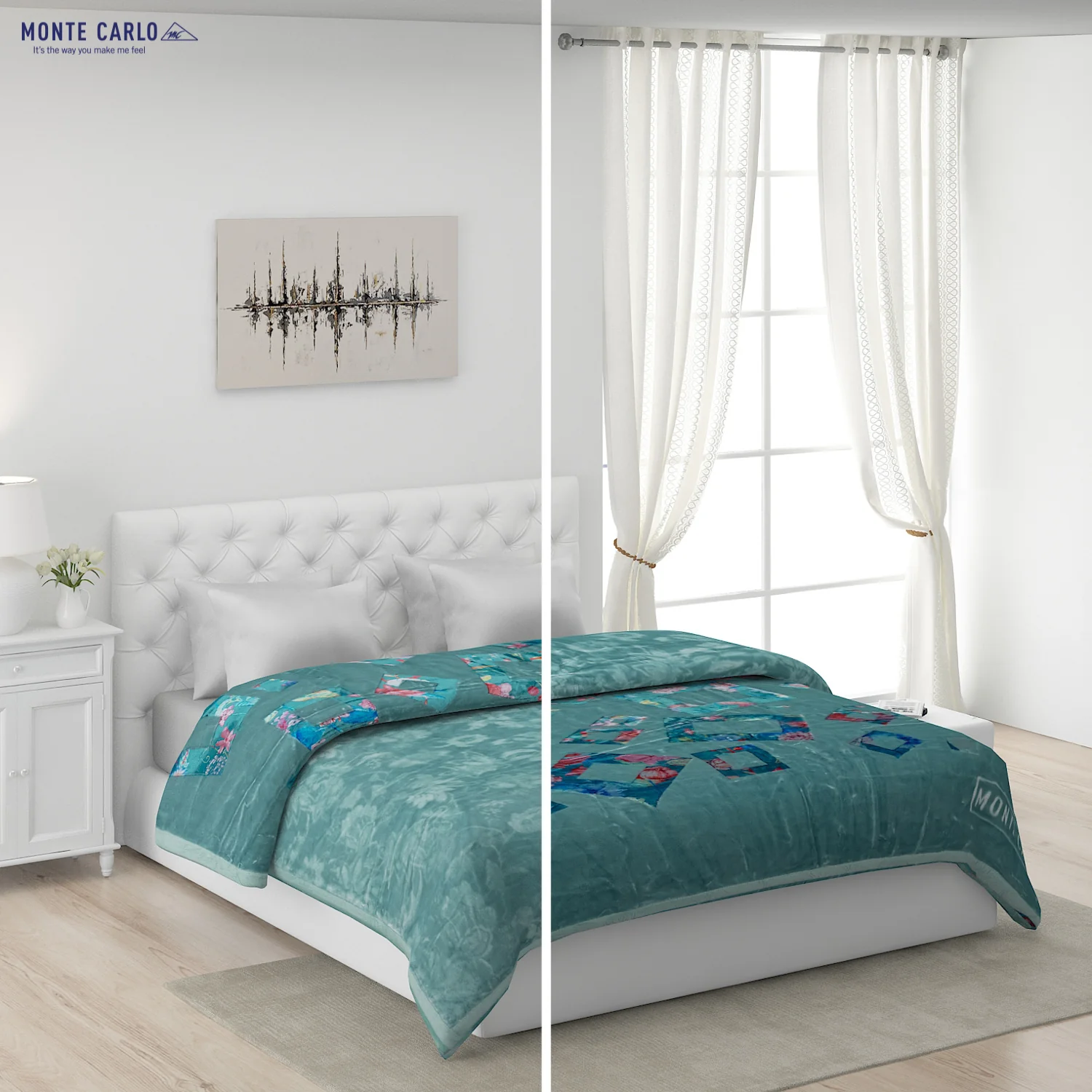 Printed Double Bed Blanket for Heavy Winter -2 Ply - Image 2
