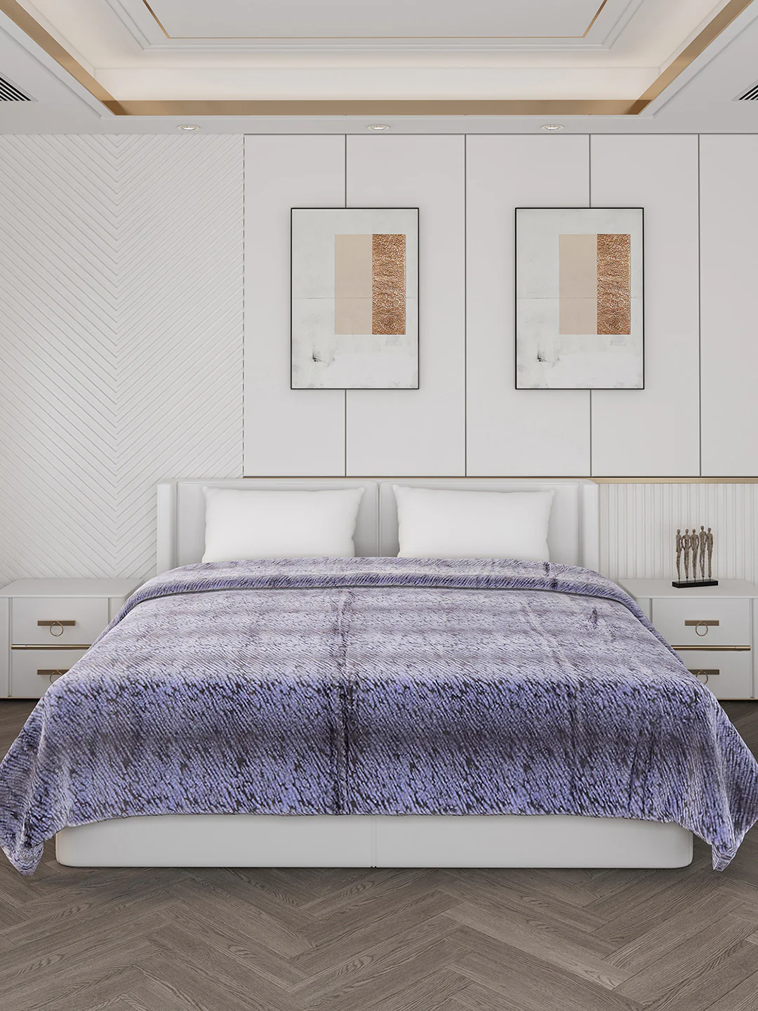 Printed Double Bed Blanket for Heavy Winter -2 Ply - Image 2
