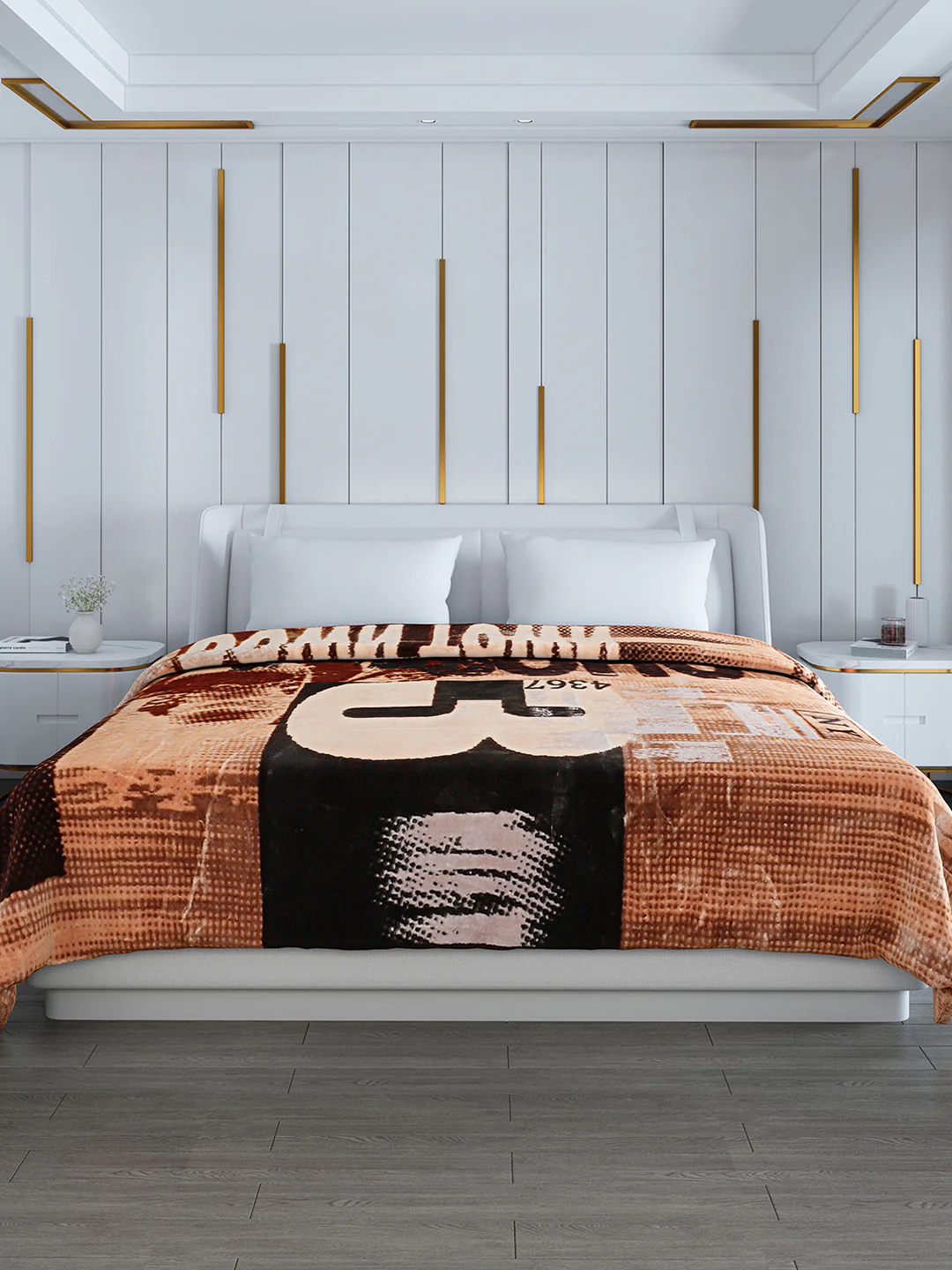 Printed Double Bed Blanket for Heavy Winter -2 Ply - Image 2
