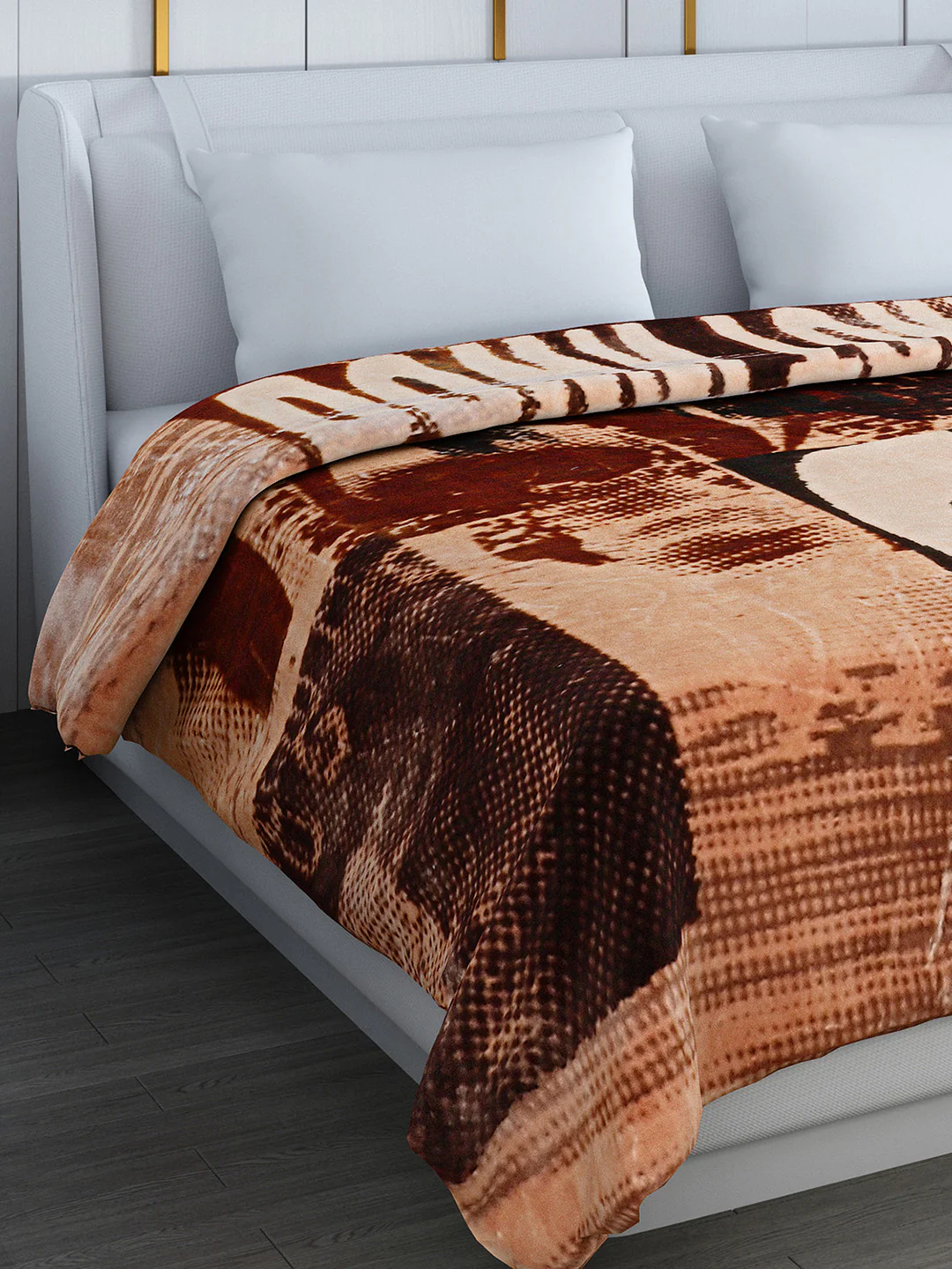 Printed Double Bed Blanket for Heavy Winter -2 Ply - Image 4