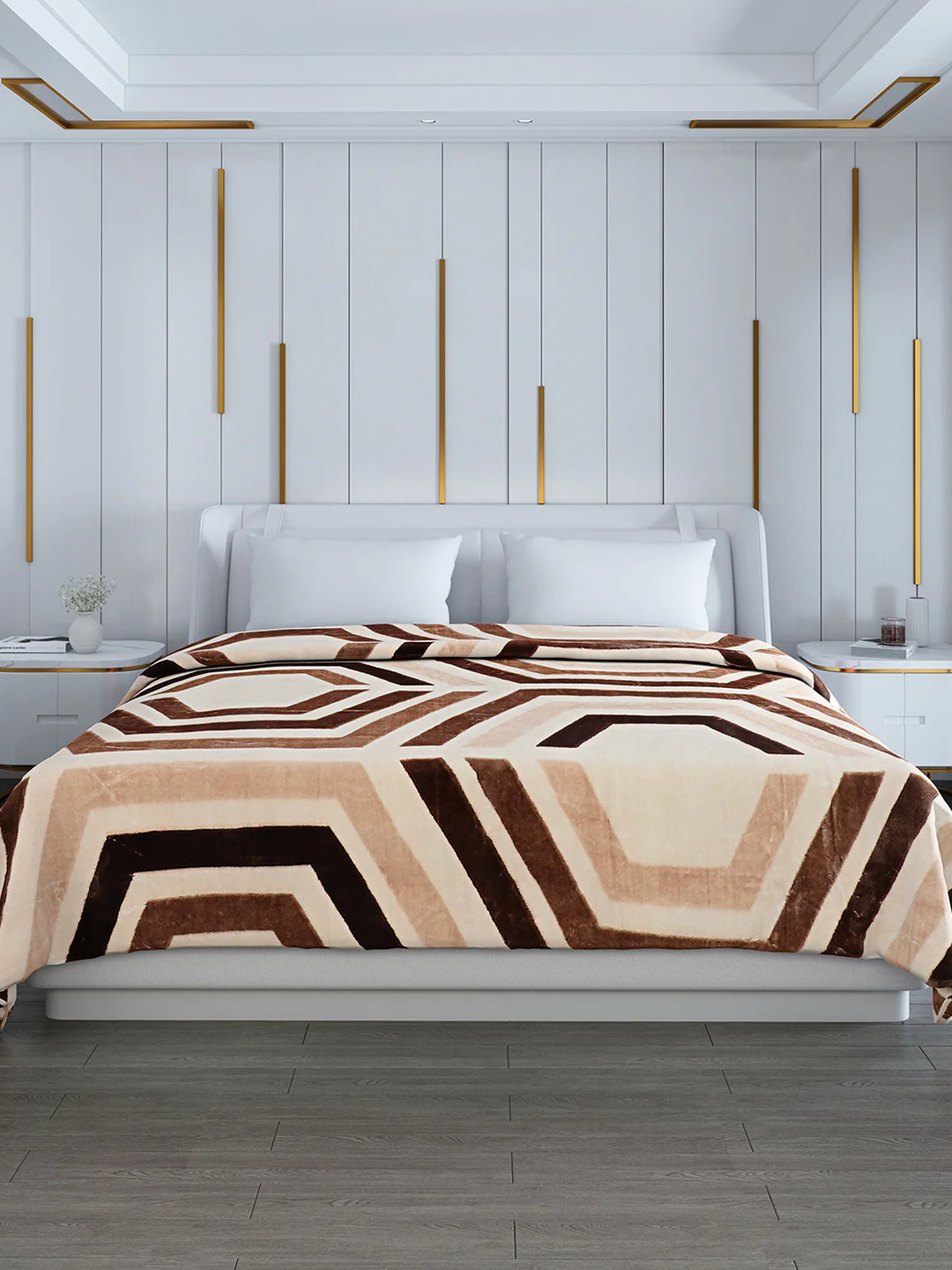 Printed Double Bed Blanket for Heavy Winter -2 Ply - Image 2
