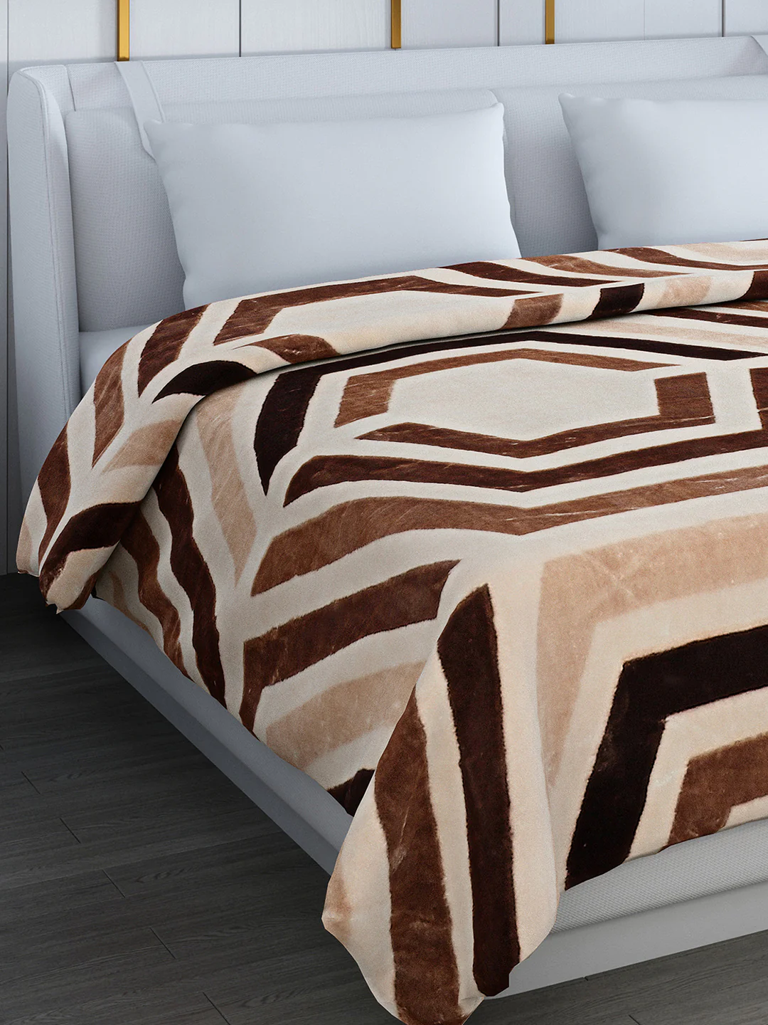 Printed Double Bed Blanket for Heavy Winter -2 Ply - Image 4