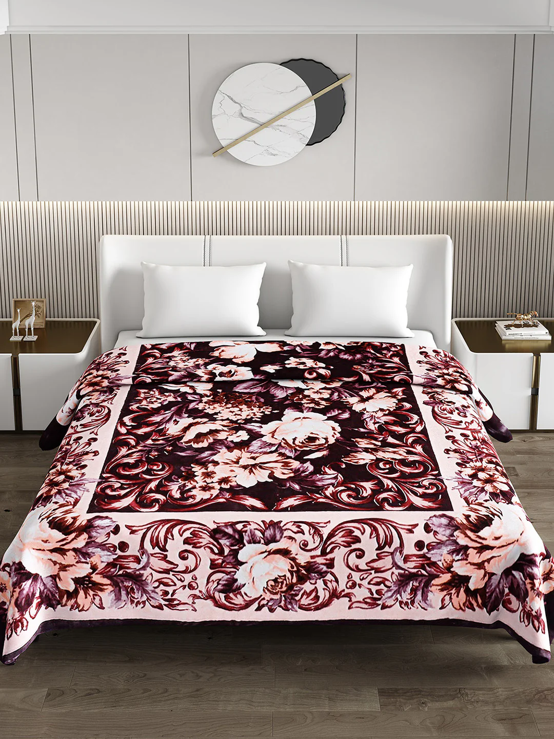 Printed Double Bed Blanket for Heavy Winter -2 Ply - Image 3