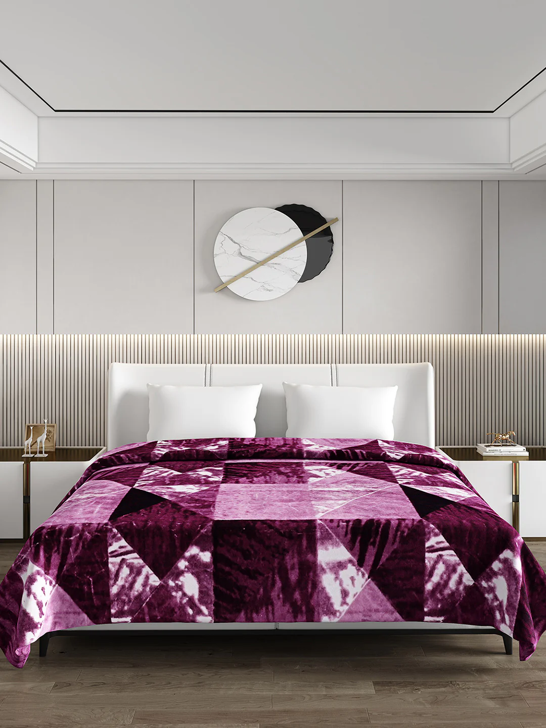 Printed Double Bed Blanket for Heavy Winter -2 Ply - Image 2