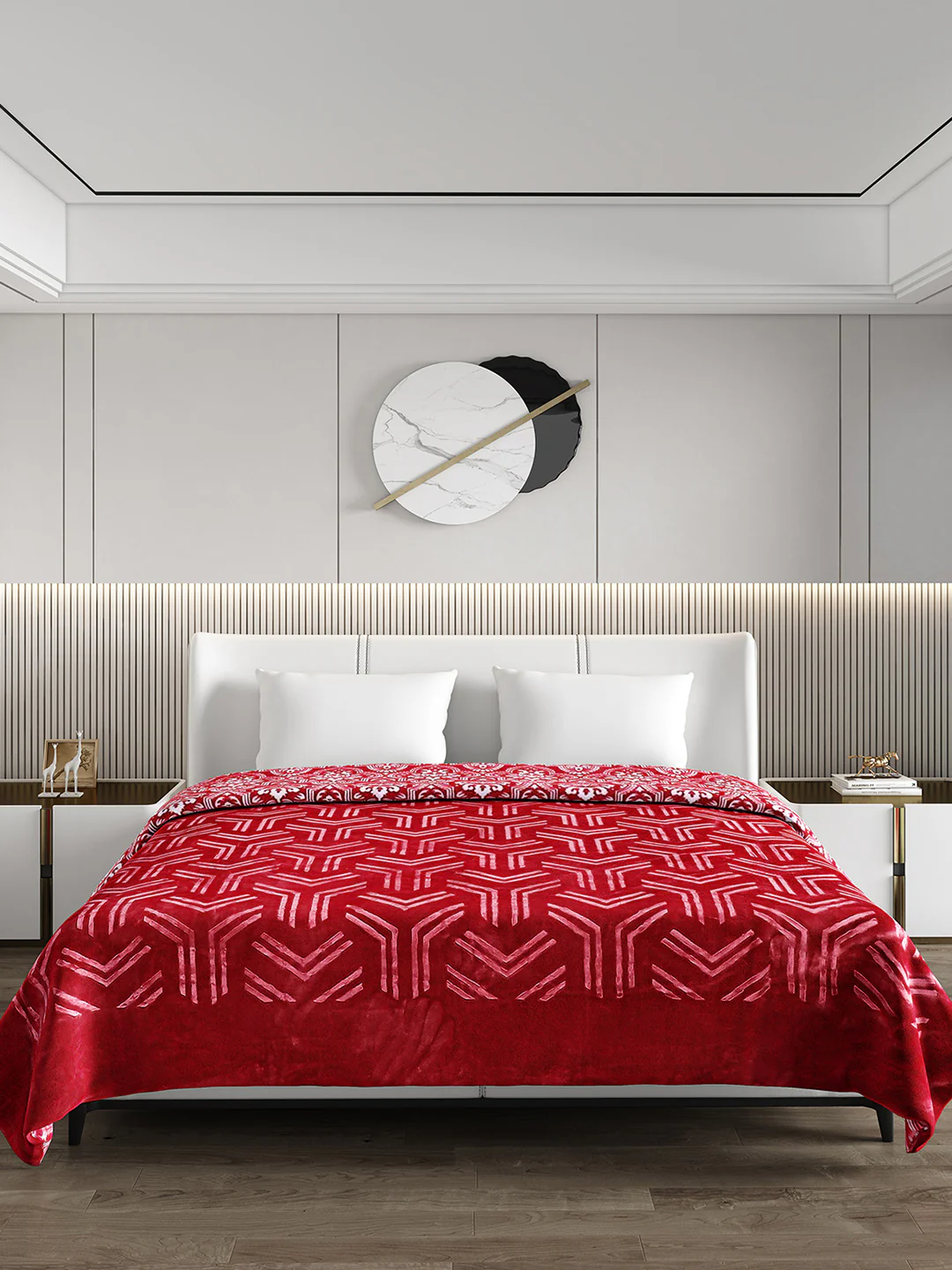 Printed Double Bed Blanket for Heavy Winter -2 Ply - Image 2