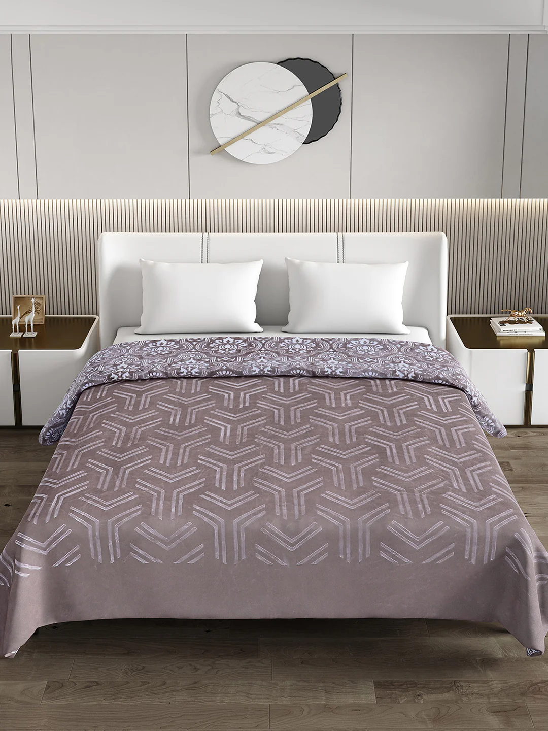 Printed Double Bed Blanket for Heavy Winter -2 Ply - Image 3