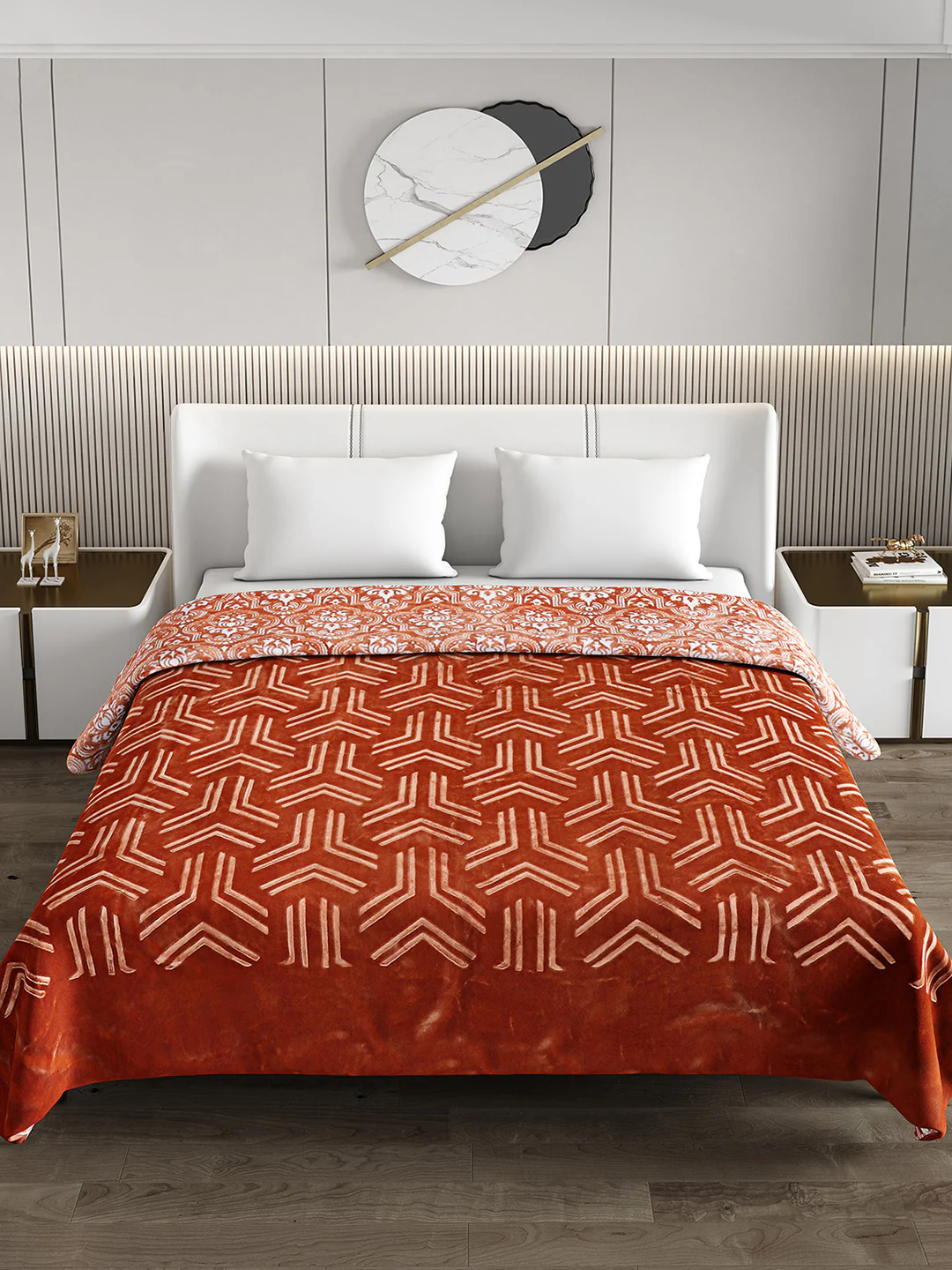 Printed Double Bed Blanket for Heavy Winter -2 Ply - Image 3