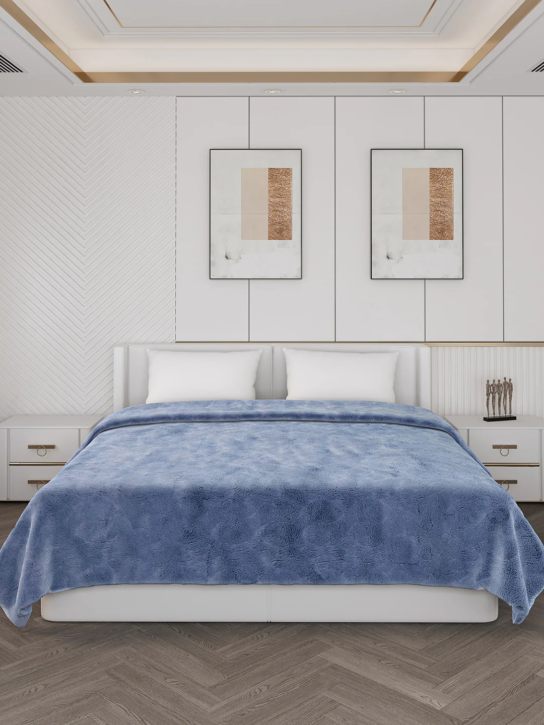 Printed Double Bed Blanket for Heavy Winter -2 Ply - Image 2
