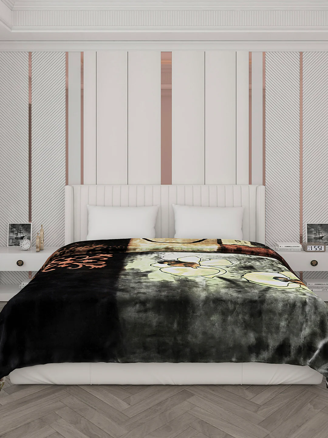 Printed Double Bed Blanket for Heavy Winter -2 Ply - Image 2