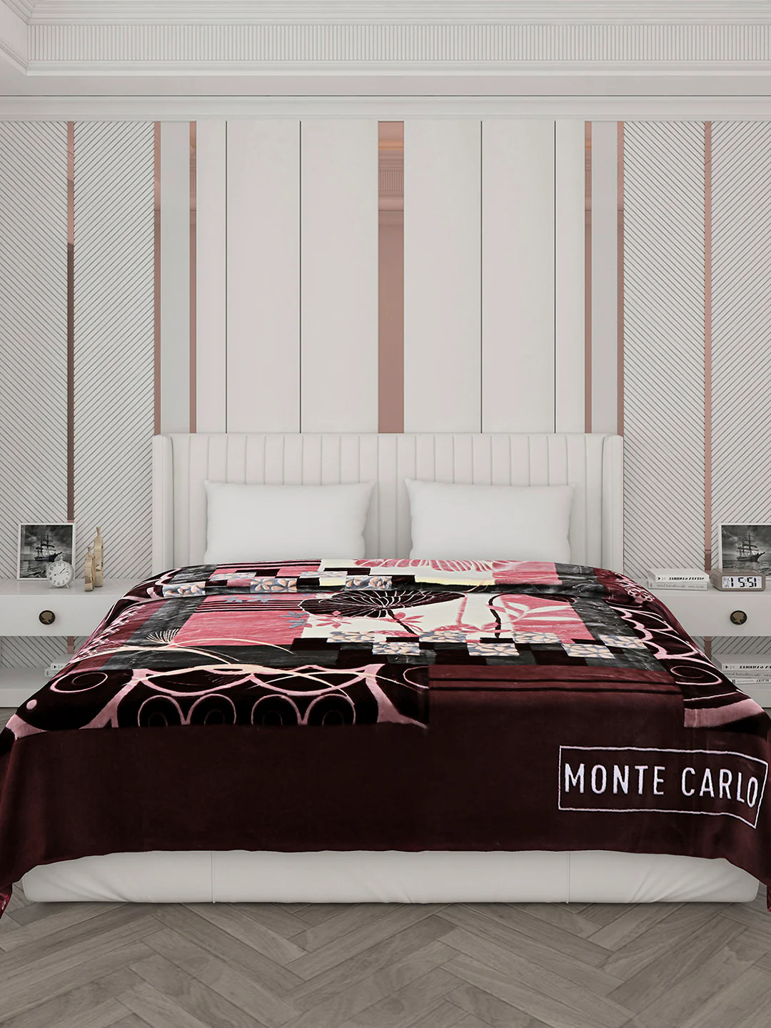 Printed Double Bed Blanket for Heavy Winter -2 Ply - Image 2