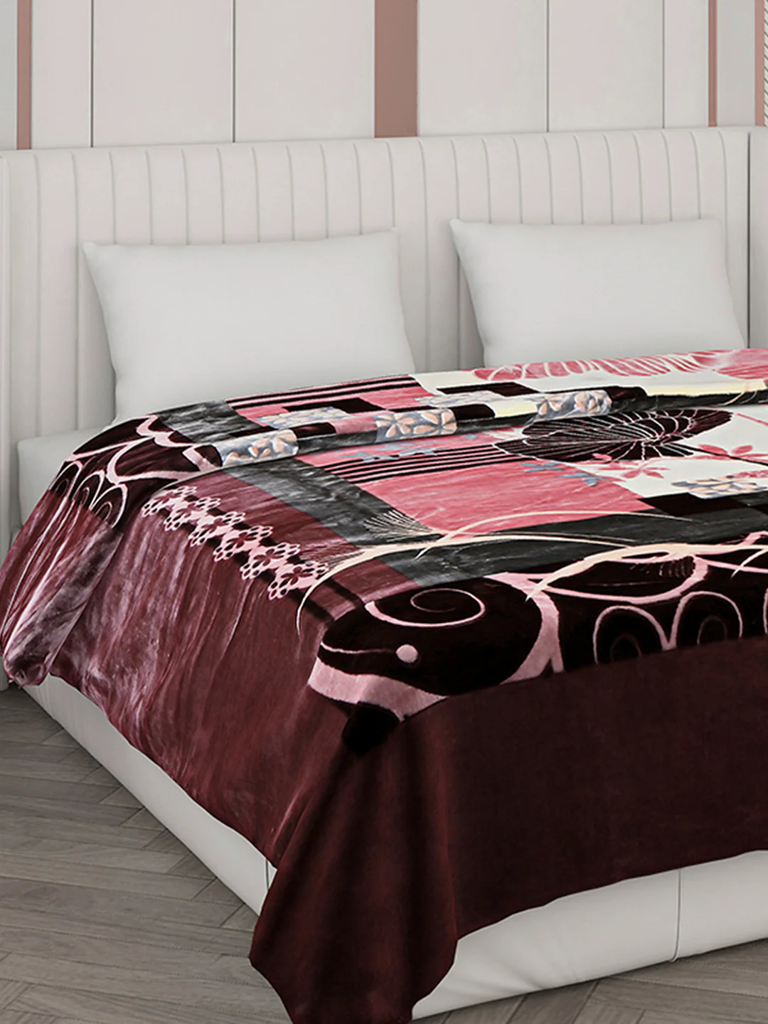 Printed Double Bed Blanket for Heavy Winter -2 Ply - Image 4