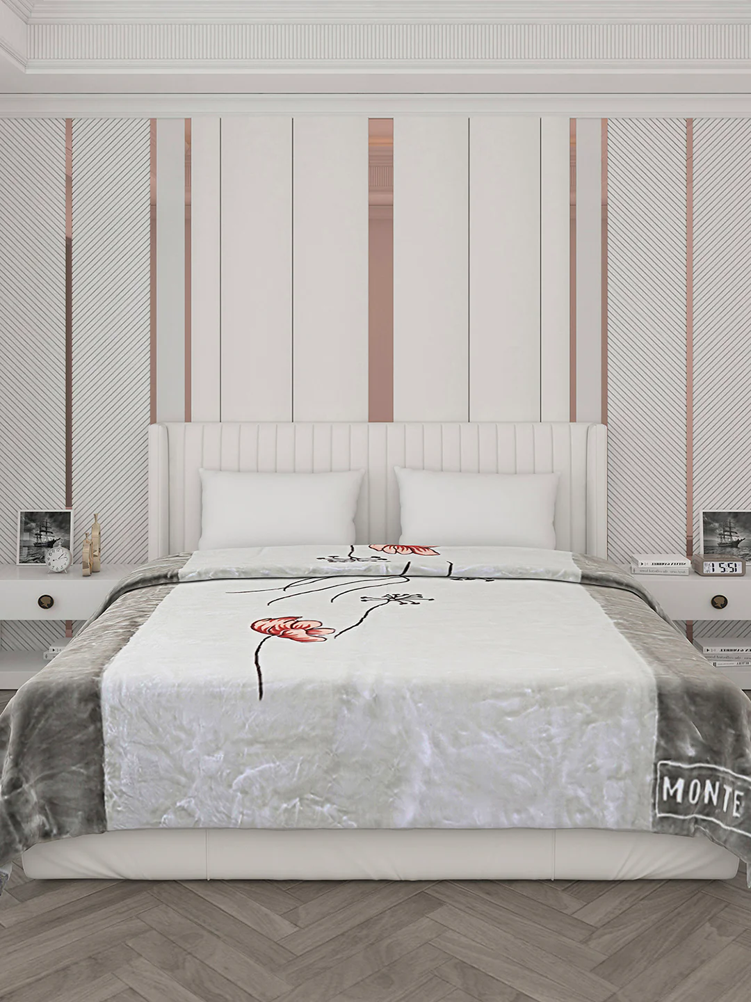 Printed Double Bed Blanket for Heavy Winter -2 Ply - Image 2