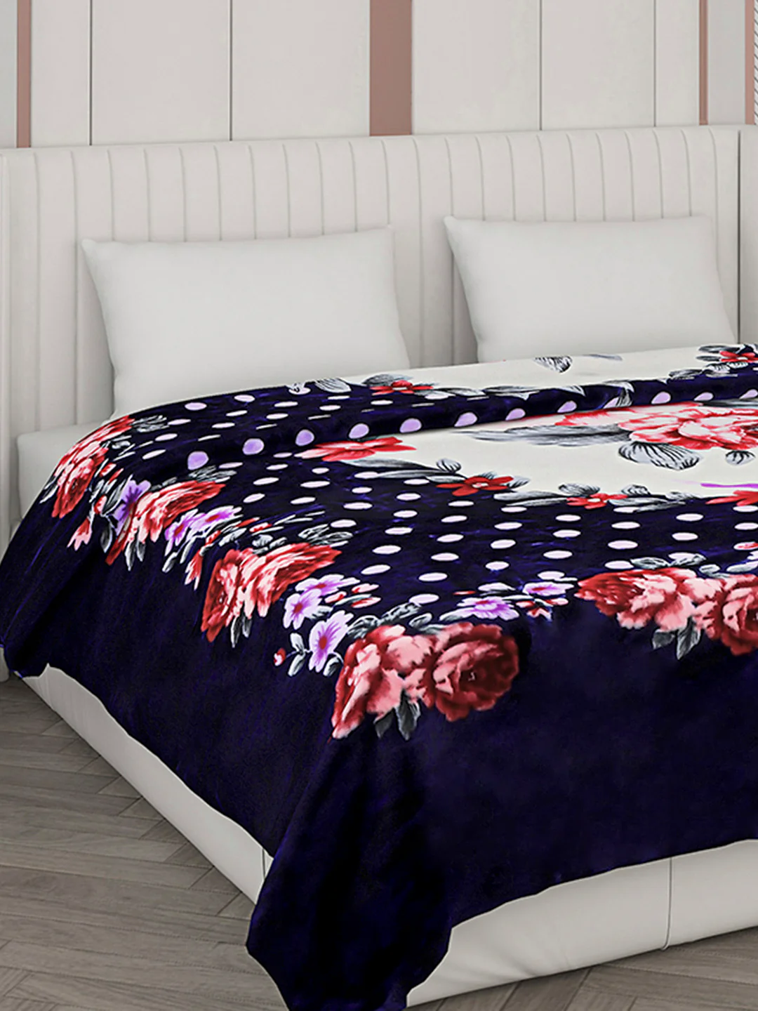 Printed Double Bed Blanket for Heavy Winter -2 Ply - Image 4