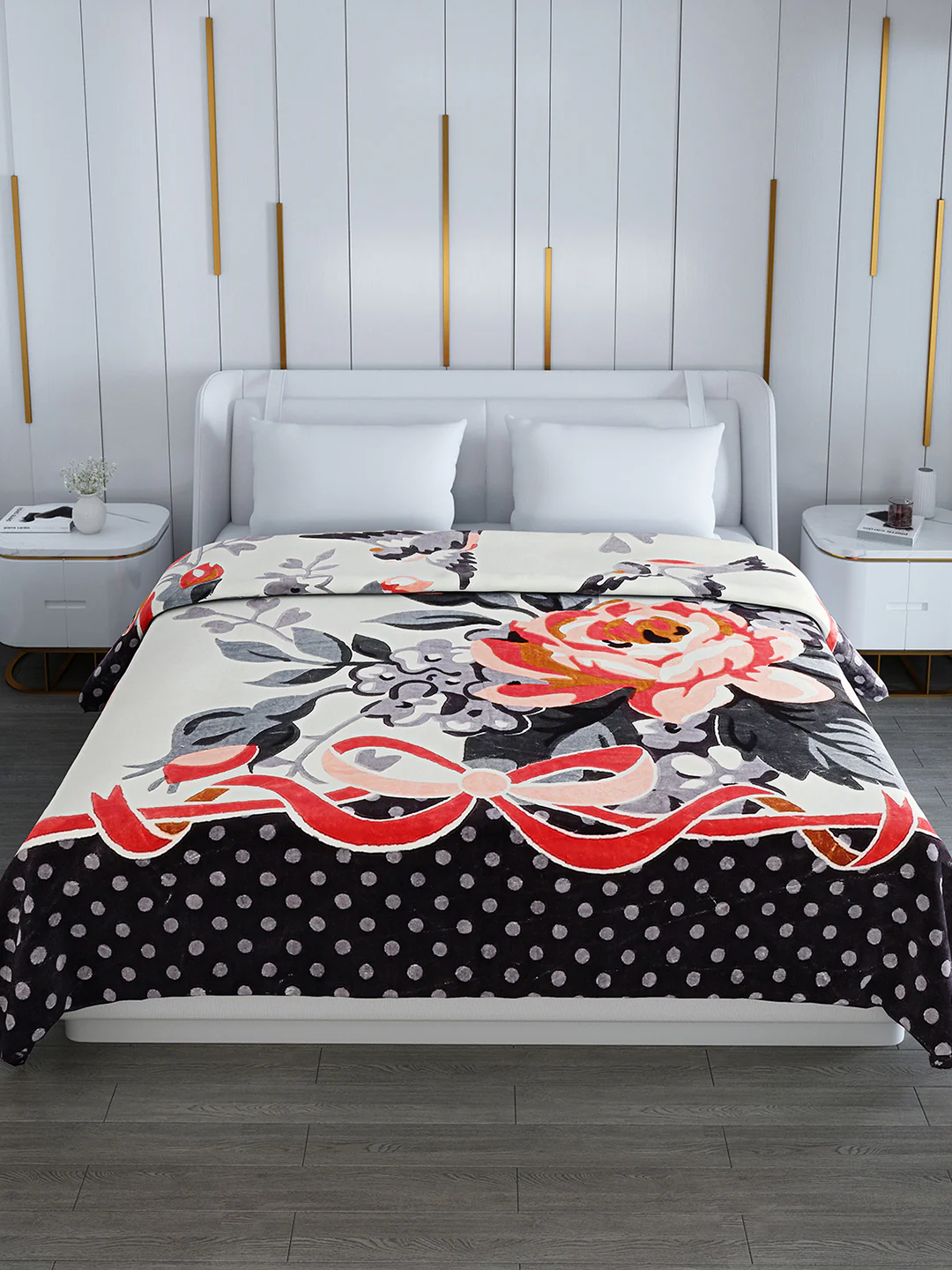 Printed Double Bed Blanket for Heavy Winter -2 Ply - Image 3