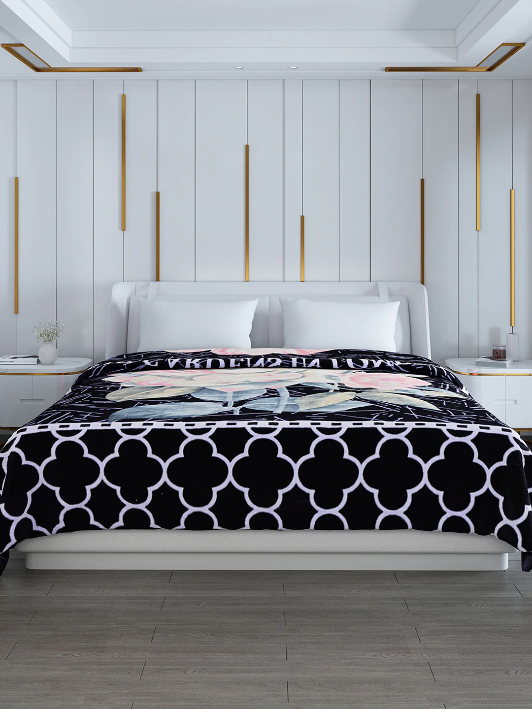Printed Double Bed Blanket for Heavy Winter -2 Ply - Image 2